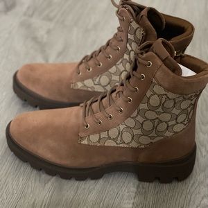 Coach Citysole Boot With Signature Jacquard
